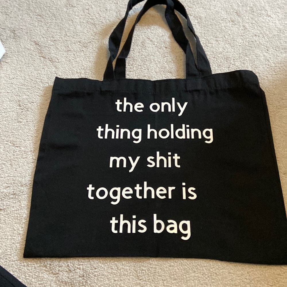 Sold!Graphic tote - funny!